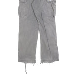CARHARTT Mens Cotton Blend Relaxed Cargo Trousers Grey W30 L34 Workwear Casual