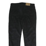 JUST CAVALLI Mens Black Cotton Regular Fit Straight Leg Trousers W34 L28 Stylish