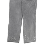 LEVI'S Womens Grey Regular Straight Denim Stone Wash Jeans W32 L29 Casual Wear