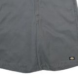 DICKIES Mens Grey Casual Shorts L W36 Workwear Durable Polyester Blend