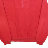 VAQO Womens Red Plain Pullover Jumper V-Neck Polyester L Lightweight Warm
