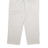 CALVIN KLEIN Mens Cotton White Regular Straight Trousers W34 L32 Classic Comfort