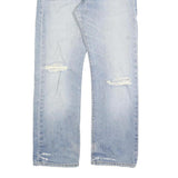 LEVI'S 501 Mens Jeans Blue Regular Straight Denim Light W32 L30 Button Fly