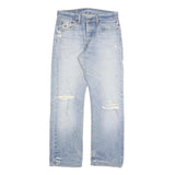 LEVI'S 501 Mens Jeans Blue Regular Straight Denim Light W32 L30 Button Fly