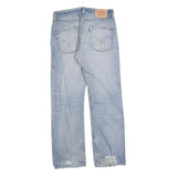 LEVI'S 501 Mens Jeans Blue Regular Straight Denim Light W32 L30 Button Fly