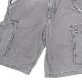 CARHARTT Mens Shorts Grey Relaxed Fit Cargo M W26 Durable Cotton Blend