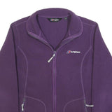BERGHAUS Womens Purple Jacket S Polyester Fleece Zip Outdoor Casual Activewear