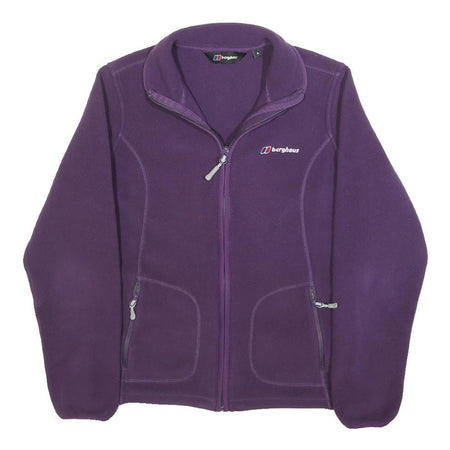 BERGHAUS Womens Purple Jacket S Polyester Fleece Zip Outdoor Casual Activewear