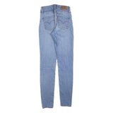 LEVI'S 721 Womens Slim Skinny Denim Light Blue Jeans W27 L32 Stretch Cotton