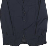 CANALI Mens Blue Wool Blend Blazer Jacket L Classic Tailored Button Closure