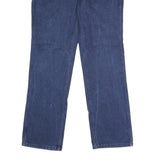 WRANGLER Mens Blue Slim Fit Straight Denim Jeans W36 L32 Classic Cotton Zip