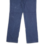WRANGLER Mens Blue Slim Fit Straight Denim Jeans W36 L32 Classic Cotton Zip