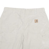 CARHARTT Mens Cotton Blend Beige Casual Shorts 2XL W32 Workwear Durable