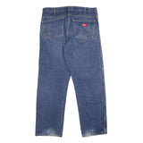 DICKIES Mens Jeans Blue Regular Straight Denim Medium W34 L30 Casual Workwear