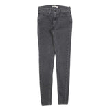 LEVI'S 710 Womens Jeans Black Slim Skinny Denim Medium W28 L32 Stretch