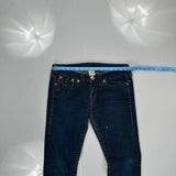 True Religion Skinny Jeans - 32W UK 12 Dark Wash Cotton Blend