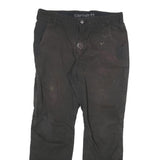 CARHARTT Mens Cotton Blend Black Regular Straight Trousers W36 L32 Workwear