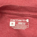 Carhartt T-Shirt - XL Red Cotton