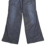 FATDOGJEANS Mens Regular Fit Wide-Leg Denim Blue Jeans W30 L29 Casual Zip Fly