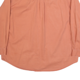 SCANDIA WOODS Mens Orange Plain Cotton Shirt XL Button Down Long Sleeve Casual