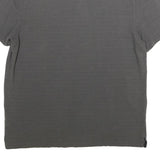 CALVIN KLEIN Mens Grey Short Sleeve Logo Polo Shirt L Cotton Casual Basic