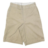 DICKIES Mens Shorts Beige Casual M W32 Cotton Blend Workwear Relaxed Fit