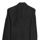 DSQUARED2 Womens Black Satin Lapel Double Breasted Jacket M Polyester Button