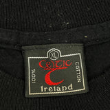 Miltown Malbay Celtic Ireland Single Stitch T-Shirt - XL Black Cotton