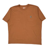 Carhartt T-Shirt - 2XL Orange Cotton
