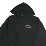 CHAMPION Mens Black Sheridan Blackhawks Hooded Jacket L Polyester Zip