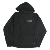 CHAMPION Mens Black Sheridan Blackhawks Hooded Jacket L Polyester Zip