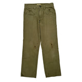 Blue Mountain Carpenter Trousers - 30W 31L Green Cotton
