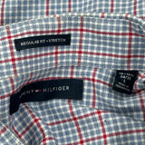 Tommy Hilfiger Checked Shirt - Large Blue Cotton