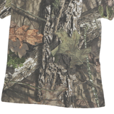 RUSTIC RIDGE Mens Brown & Green Camo T-Shirt M Short Sleeve Crew Neck Outdoor
