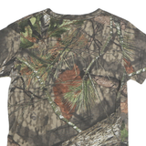 RUSTIC RIDGE Mens Brown & Green Camo T-Shirt M Short Sleeve Crew Neck Outdoor