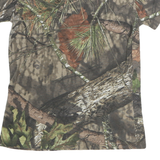 RUSTIC RIDGE Mens Brown & Green Camo T-Shirt M Short Sleeve Crew Neck Outdoor