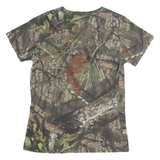 RUSTIC RIDGE Mens Brown & Green Camo T-Shirt M Short Sleeve Crew Neck Outdoor
