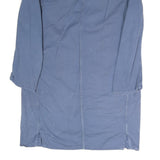 Mens Blue Cotton Blend Jacket M Button Closure Plain Casual Workwear