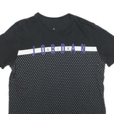 AIR JORDAN Mens Black & Purple Graphic T-Shirt M Short Sleeve Crew Neck