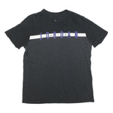 AIR JORDAN Mens Black & Purple Graphic T-Shirt M Short Sleeve Crew Neck