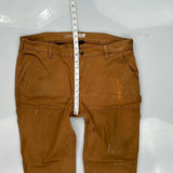 Carhartt Double Knee Carpenter Trousers - 38W UK 20 Brown Cotton