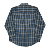 Chaps Ralph Lauren Checked Shirt - Large Black Cotton Blend