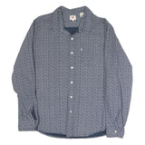 LEVI'S Mens Blue Pattern Shirt XL Cotton Long Sleeve Button Closure Casual