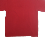 TOMMY HILFIGER Mens Red Striped Polo Shirt XL Cotton Short Sleeve Classic Fit