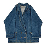 Made In USA Georges Marciano Guess Denim Jacket - Large Blue Denim