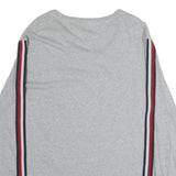 TOMMY HILFIGER Mens Grey Long Sleeve Crew Neck Logo Print T-Shirt M