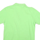 POLO RALPH LAUREN Mens Green Short Sleeve Plain M Cotton Blend Polo Shirt
