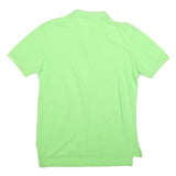 POLO RALPH LAUREN Mens Green Short Sleeve Plain M Cotton Blend Polo Shirt
