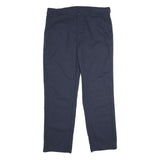 RED KAP Mens Polyester Blend Navy Regular Fit Straight Leg Trousers W38 L32