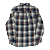 The North Face Checked Flannel Shirt - Large Blue Cotton